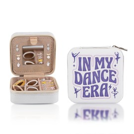 NUMJAW Dancer Dance Gifts Jewelry Box, Travel Jewelry Case, Gift for Dancers, Friends, and Teammates,Dance Stuff,Dance Competition Must Haves,Ballerina Jewelry Box,Dance Accessories