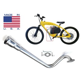 andrei-x Exhaust Header for Phatmoto Rover 2022-2024 Motorized bicycle ALL TERRAIN & Fat