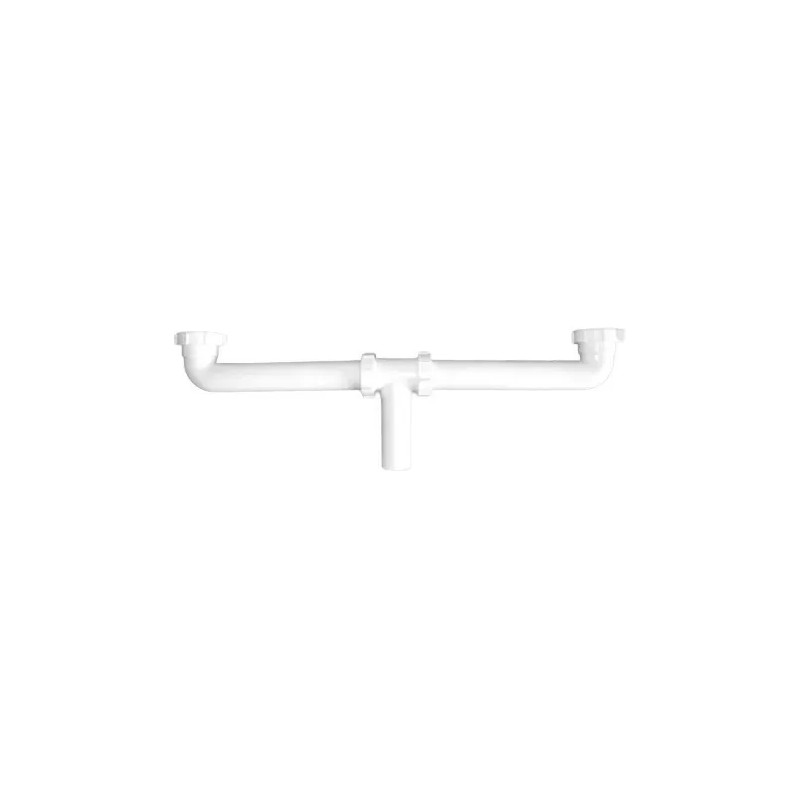 CNX Tarja Doble Acero Inoxidable (84x48cm) Con Kit Instalación