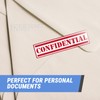 Confidential 1" x 4" Special Handling Instructions Labels Stickers (Red
