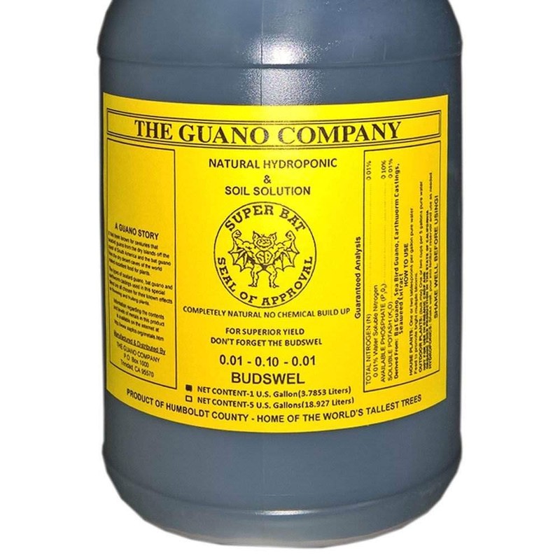 Hydrofarm GUBS128C Super Bat Budswel Organic Hydroponic Liquid Nutrient Solution