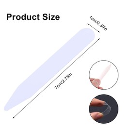 LYITZW Pack of 100 collar stays, collar stays, collar stays, collar stays for men, shirts, transparent collar stays