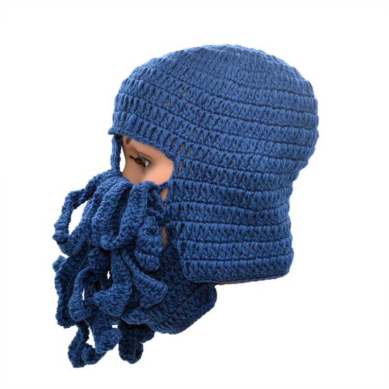 Medifier Men's Knitted Hat One Size - royal blue