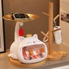 Itigoitie Cute Cat Desktop Clock Decoration,Smart Electronic Digital Mute Clock,Living