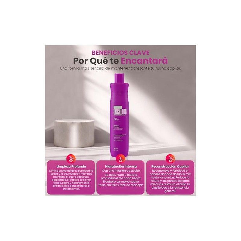 Shampoo Cronograma Fashion Gold 500 ml
