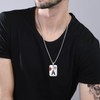 XOYOYZU Basketball Necklace for Men Initial Letter Pendant Necklace Bible