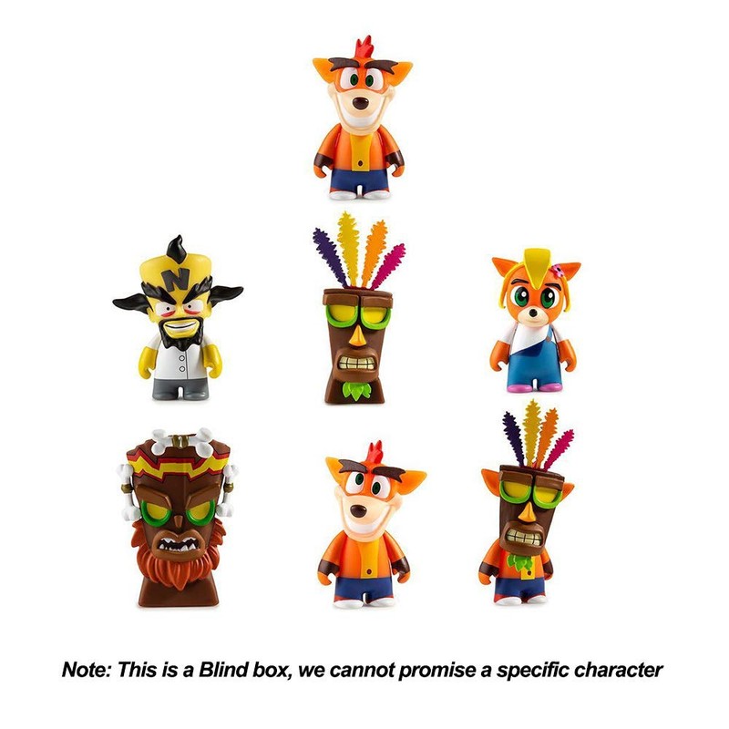 Kidrobot Crash Bandicoot Vinyl Mini Series Single Blind Box by