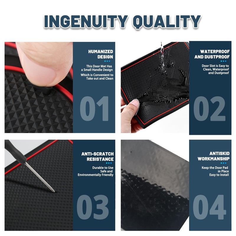 Ruiya Peugeot e-3008 GT Allure 2024 2025 Rubber Mats Door