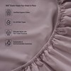 Lane Linen 100% Organic Cotton Twin Fitted Sheets, Lilac, 2-Piece
