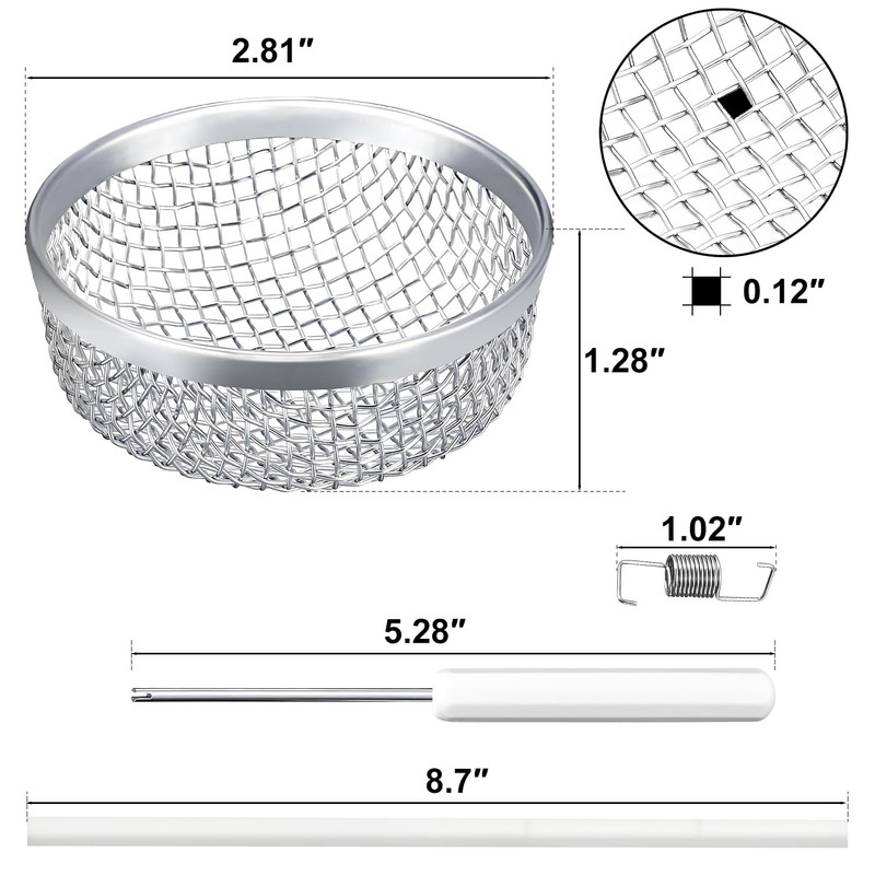 Donext RV Furnace Vent Cover, 2 Pack RV Vent Screen