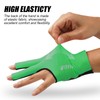 FITFIV Billiards Glove Professional 3-Finger Pool Glove for Left Hand,