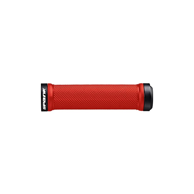 SPANK Poignées Spoon Red Bicycle Grips 130 mm