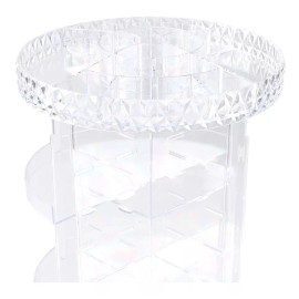 BEAUTYDISTRICTMX Organizador Acrílico Giratorio Maquillaje Cosmeticos