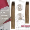 Moresoo Tape-In Extensions, Real Hair, Balayage Brown Blonde, Real Hair