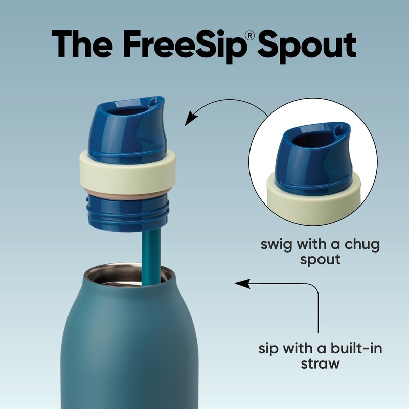 Owala FreeSip Twist Insulated Stainless Steel Water Bottle with Straw