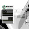 BRIGHT KNIGHT DECALS Bright Knight Reflective Flag Sticker, 3" x
