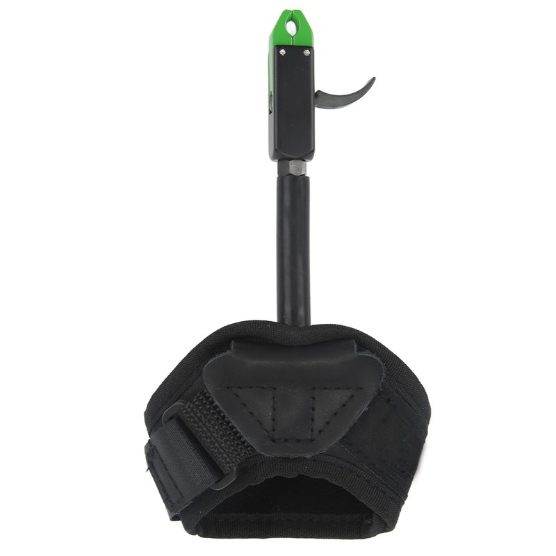 Bow Caliper Release Aid Aluminum Alloy Neoprene Wrist Strap Archery