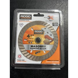 Ridgid 4.5” Diamond Blade Wet/Dry Masonry Cutting HD-TB45CP Brand New !!