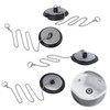 4pcs Universal Bath Plug and Chain, Bathroom Sink Plug Replacement