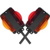 NEW SUN 2PCS 7 LED Fender Lights Kit, Pre-Wired Dual