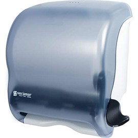 San Jamar T950 Classic Element Roll Towel Dispenser, Fits 8" Wide and 8" Diameter Roll, 12-1/2" Width x 12-3/4" Height x 8-1/2" Depth, Arctic Blue