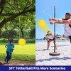 Furypiont Tetherball Tennis Set with with 360° Swivel Hook Pole，Ball,