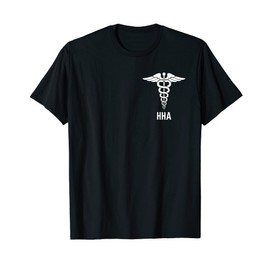 Medical Caduceus Symbol Graphic Home Health Aide Men Women T-Shirt