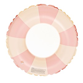 QEZEZA Swim Ring for Adults and Children, Float, O-Shaped, Swimming Pool, Water Play, Bath, Pool, Beach, Cute, Thick, Safe, Unisex, Cute, Summer Vacation, Swimming, Diameter 29.5 inches (75 cm), Pink