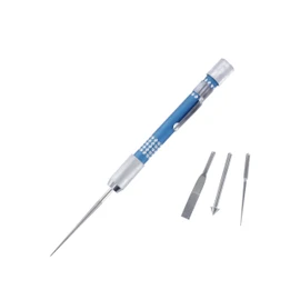 Modelcraft Jeweltool Diamond Reamer and File Set, Silver, blue