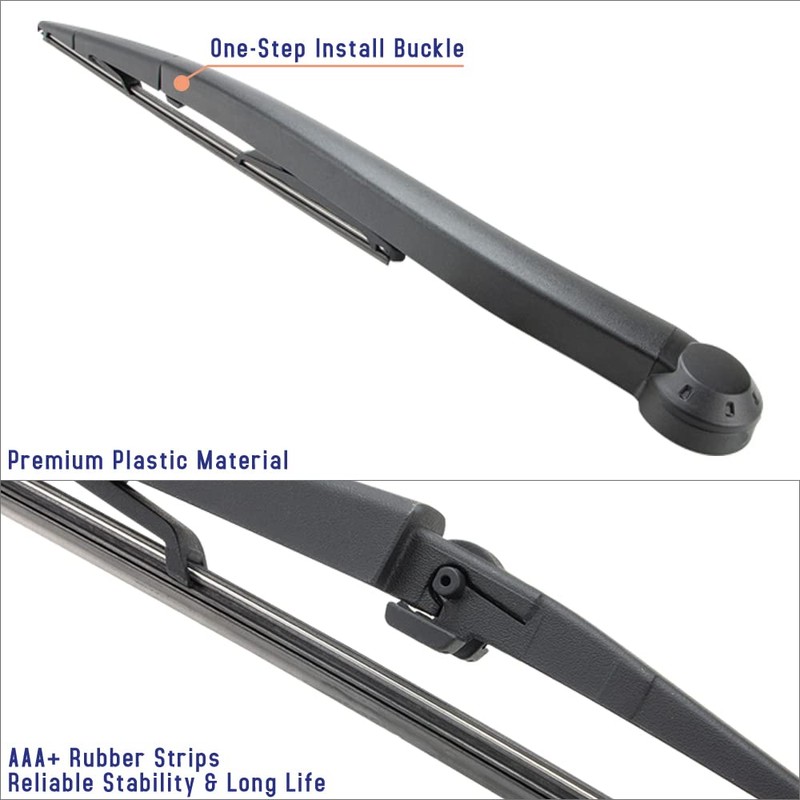 Shopauto Rear Windshield Wiper Arm Blade Assembly Compatible with 2006-2010