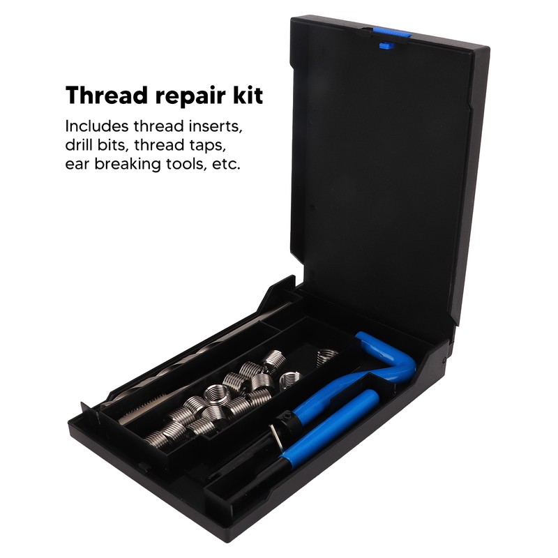 Thread Repair Coil Inserts Kit High Speed Steel Universal Auto