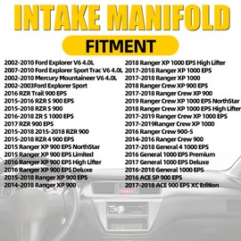 MILIPARTS Intake Manifold Compatible with Ford Explorer Mercury Mountaineer Trail RZR EPS Ranger XP General ACE SP 900-5 900 1000 2002-2018 Replace 2207917