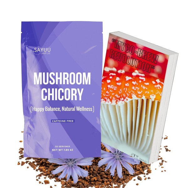 SAYUU Mushroom Chicory Blend – Caffeine-Free Coffee Alternative with Lion's