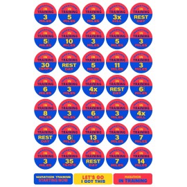 Charmed Running Marathon 26.2 18-Week Hal Higdon Training Program Advanced 1 Planner Sticker