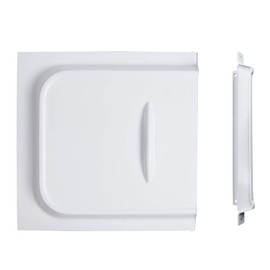 RVMATE Screen Door Slide with Slide Stop, 12" Panel for RV, Trailer, Camper, Motor Home, White