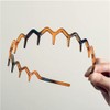 Zig Zag Headbands,2pcs Headband With Teeth,Plastic Comb Headbands,Shark Tooth Hair
