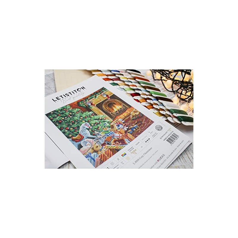 Letistitch Cross Stitch Set Cosy Christmas Counted Pattern 27 x