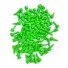 TH Golf x100 Pcs Bamboo Green Castle Golf Tees 26mm