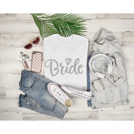 Bride Iron on Decal, Bride Tshirt Decal, Bachelorette Party Decoration, Iron On Label, Iron On Design, Bride To Be, Heat Transfer, Vinyl (White)