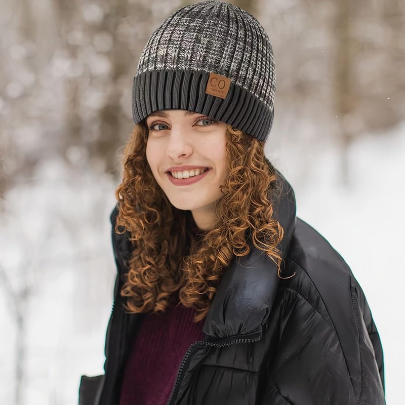 ZEPIQOR Beanie Hat, Men's Winter Warm Unisex Winter Hat, Knitted