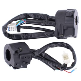 HouYeen Motorcycle Handlebar Switch Universal 7/8 Inch 22mm Motorbike Handle Bar Switch with Horn Light On/Off Indicator Ignition Control Left and Right Side