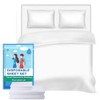 LRUUIDDE Disposable Travel Bed Sheets King Size, Disposable Hotel with