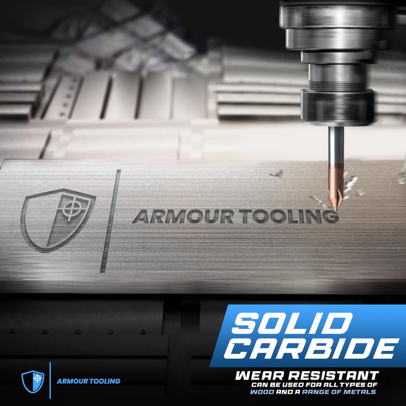 ARMOUR TOOLING - 6mm CNC Router V Bit - 60˚