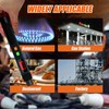 Natural Gas Leak Detector, Portable Gas Sniffer with Audible &