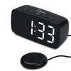 Loud Alarm Clock with Bed Shaker, Vibrating Alarm Clock for