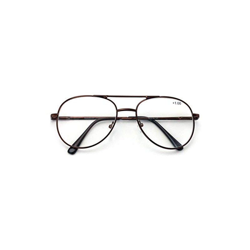 V.W.E. Classic Metal Reading Glasses - Spring Hinge Tear Drop