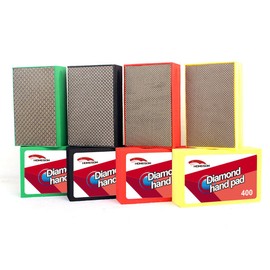HOMESOM 8pcs/Set Diamond Hand Sanding Pads Polishing Blocks for Concrete Glass Stone Granite Marble Grit 60-7000