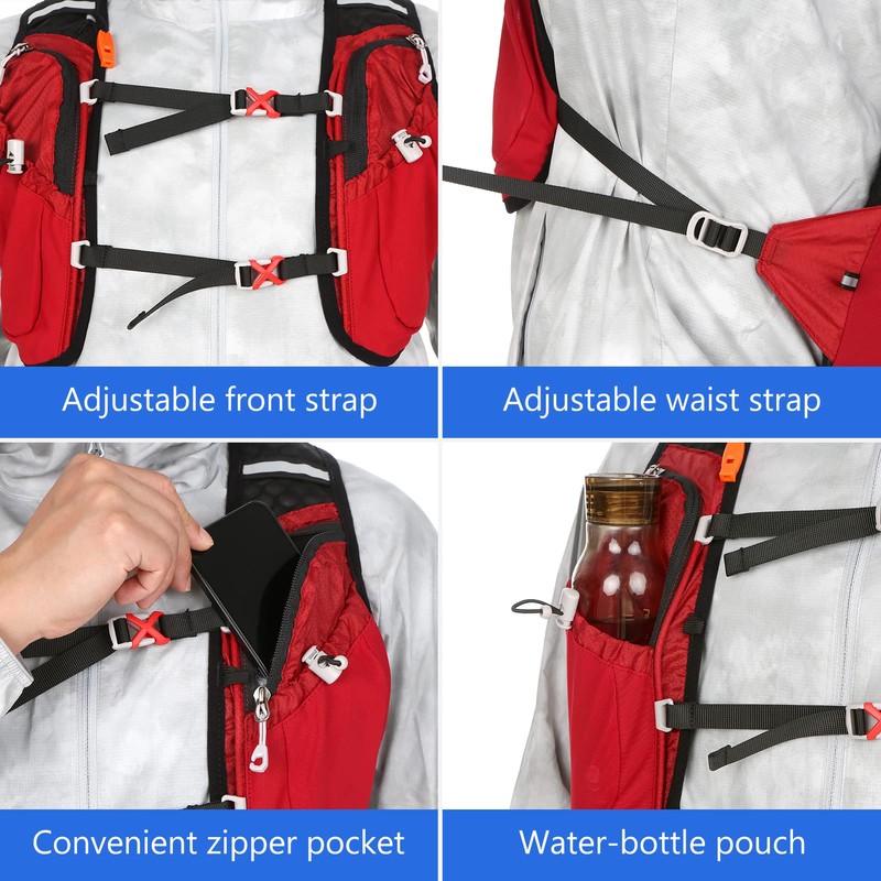 Lixada Hydration Backpack Hydration Pack Lightweight 5L Large Capacity Riding