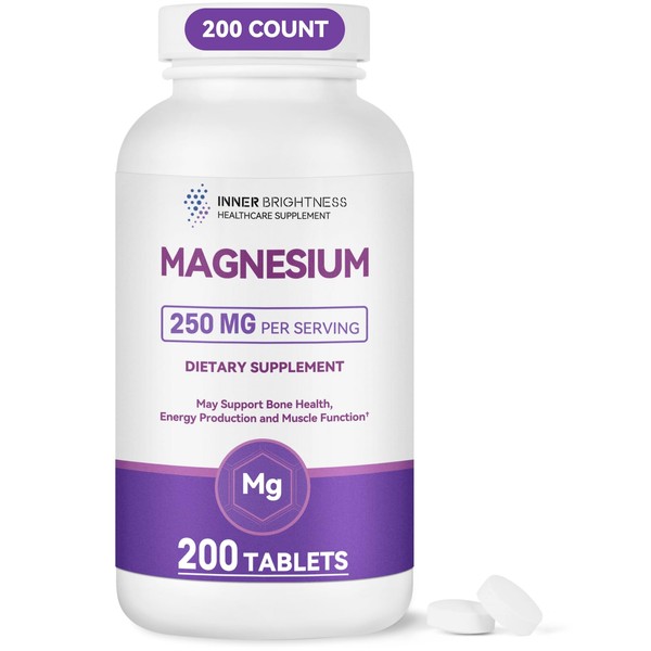 Magnesium Supplement- Magnesium Oxide 250 mg, Calcium Magnesium Supplement for