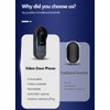 TKMARS Doorbell Camera Wireless No Subscription 1080P, Waterproof Door Bell